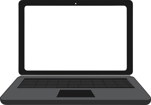 laptop isolated on white background