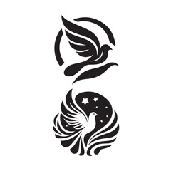 Dove Silhouette Vector Set Black and White

Flying Dove Bird Outline Collection

Peace Dove Silhouette Illustration Pack