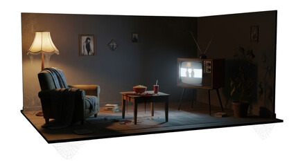 with living Living Room tv Spooky Vintage room TV blood vintage spiderwebs TV.