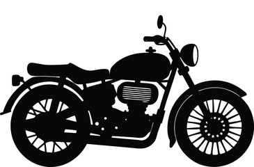 Fototapeta premium vintage motorcycle silhouette