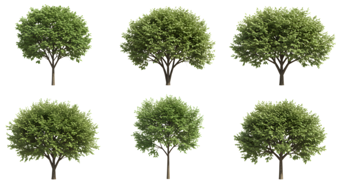 Four drones: three gray and one yellow on transparent background