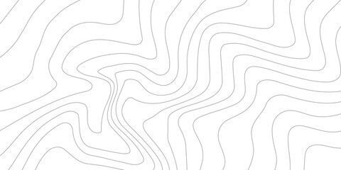 The stylized height of the topographic map contour in lines and contours. Black on gray. The concept of a conditional geography scheme and the terrain path. Wide Size. Vector illustration.