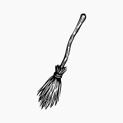 Hand Draw Halloween Collection - Broomstick