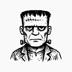 Hand Draw Halloween Collection - Frankenstein monster