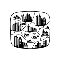 Obraz premium city skyline vector