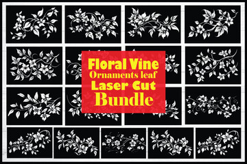 Floral Laser Cut & Engraving Designs bundle