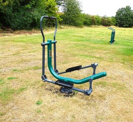 outdoor gym equipment in a park