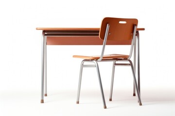 Fototapeta premium Classroom desk furniture chair.