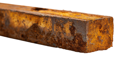 Rusty metal block