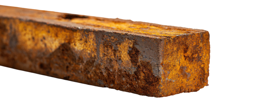 Rusty metal block
