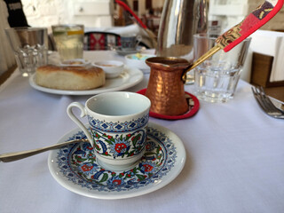 turkish coffee in a restaurant