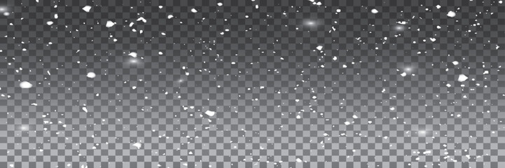 White Snow Flakes Falling – Seasonal Winter Concept