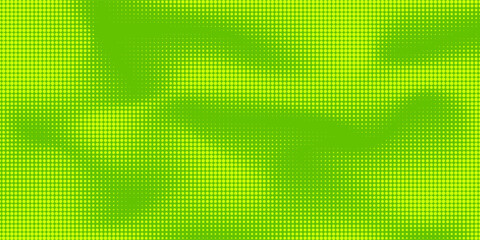 Dots halftone green color pattern gradient texture with technology digital background. Dots pop art comics with nature graphic design.