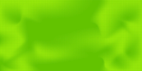 Dots halftone green color pattern gradient texture with technology digital background. Dots pop art comics with nature graphic design.