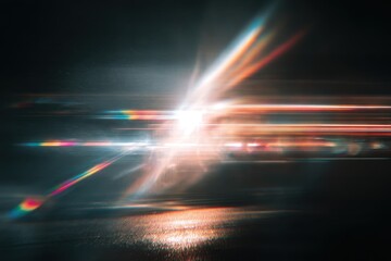 light leak overlay effect with blur orange light leaks and bokeh, retro grain noisy film distressed texture light leak flare on black background, retro film overlay