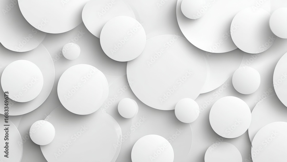 Poster abstract geometric pattern of layered circles
