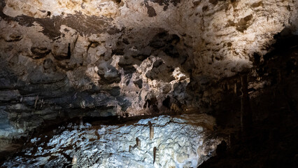 Demanovska Cave Of Liberty In Low Tatras Slovakia With Stalactites Stalagmites And Underground...