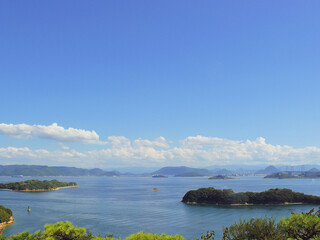 A panoramic view of the Seto Inland Sea National Park.
This images was captured from mainland of Japan.