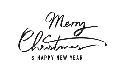 Merry Christmas happy new year text font calligraphy hand written lettering script black color object Merry Christmas happy new year december month winter season event Merry Christmas happy new year 