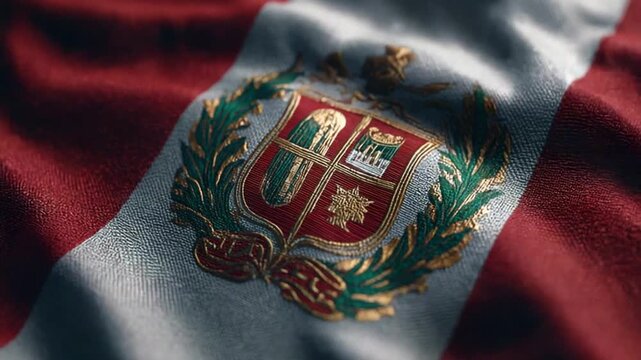 Detailed close up flag