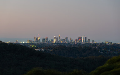 Beautiful Sydney skyline view at dawn.