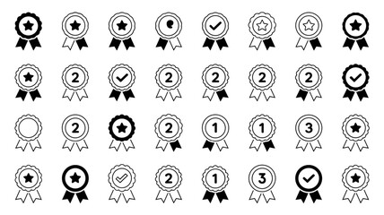 Seamless vector icon pattern set with decorative symbols and cartoon elements for wallpaper and web design