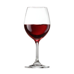 Elegant glass of red wine isolated on black. Perfect for beverage, winery, or celebration themes.