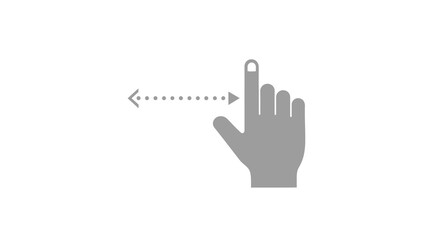 Fototapeta premium Intuitive swipe gesture graphic indicating user interaction and digital navigation for modern interfaces
