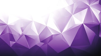 Obraz premium Abstract 3D geometry in purple, glowing depth effects with smooth gradient lighting