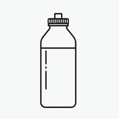 Reusable Water Bottle Line Icon


