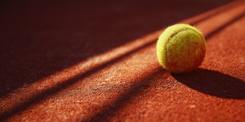 tennis ball on court