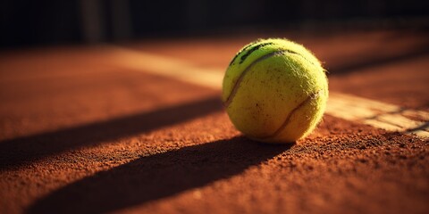 tennis ball on court