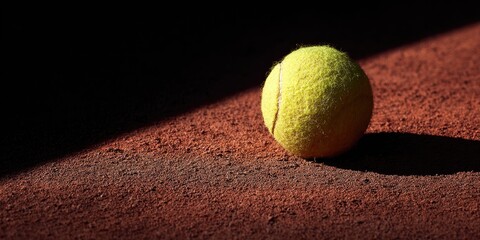 tennis ball on court