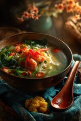 Seafood and Vegetable Shacha Sauce Noodles
