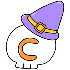 Doodle halloween education 