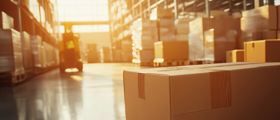 AI generator images of Cargo Truck Airport, Logistics, Cargo Handling, Cargo plane is unloading containers with boxes. Logistics, cargo handling, shipping containers are loaded onto aircraft