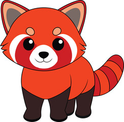 cute red baby fox Art & Illustration