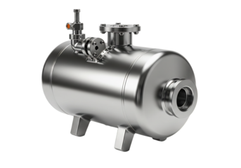 鏡面仕上げ金属容器 高精度3Dレンダリング