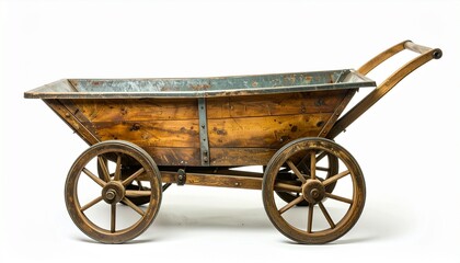 old wooden carriage