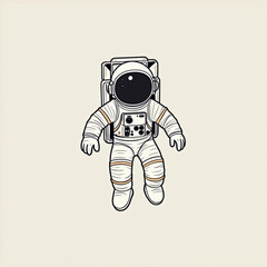 Astronaut in Space: An astronaut floats weightlessly against the canvas of space, symbolizing the limitless pursuit of human ambition, exploration and discovery.