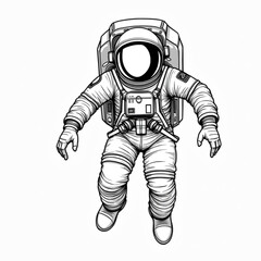 Astronaut's cosmic drift: An astronaut floating weightlessly, set against a vast, star-studded expanse, symbolizing adventure, discovery, and humanity's eternal fascination with space.