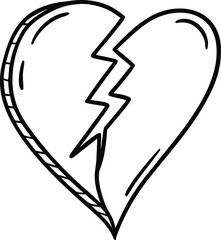 vector illustration art of heart with wings