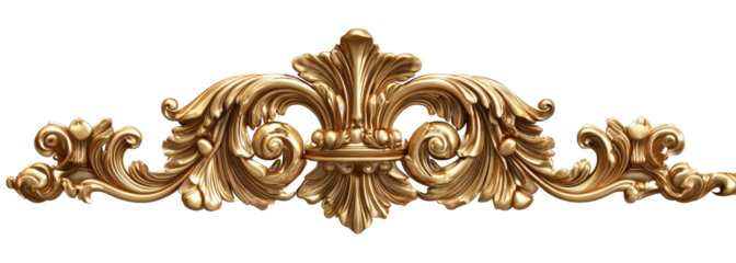 Ornate gold decorative trim