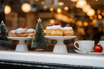 Christmas Treats and Coffee by the Window