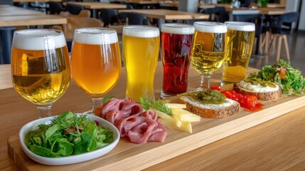 Craft Beer Flight & Appetizer Board: Brewery Tasting