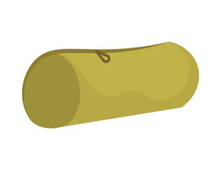  Illustration of a green school pencil case. School stationery item designed for children. Vector element on a white background. Not AI generated.