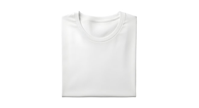 Folded white t shirt