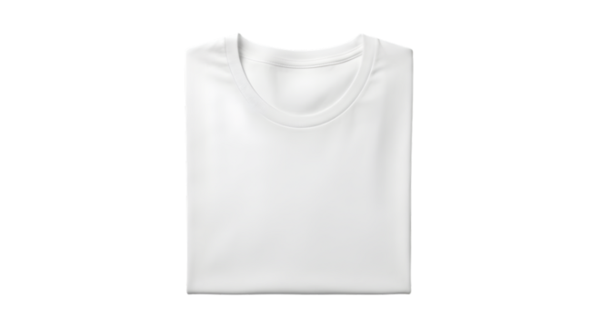 Folded white t shirt