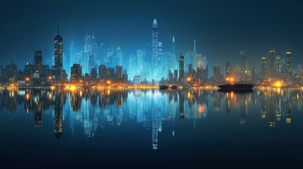 Fototapeta premium 城市的风光背景