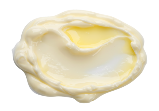 きめ細やかなクリームテクスチャ　上質な輝きを放つ質感　背景白 - Powered by Adobe